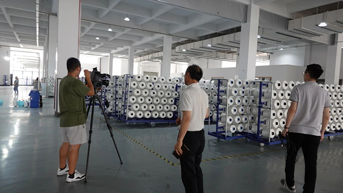 绍兴电视台媒体来诚邦高新现场举行采访报道-合乐HL8