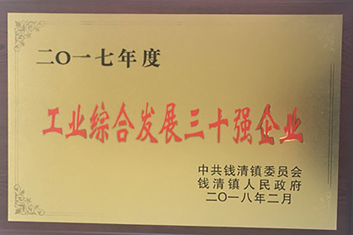 热烈祝贺合乐HL8集团荣获2017年钱清镇“现代商贸十强企业”，，，，，，“工业综合生长三十强企业”,“自营出口十强企业”！-合乐HL8